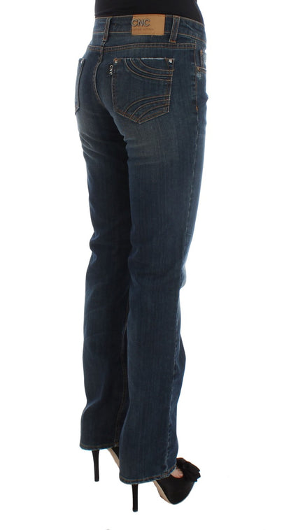 Chic Blue Regular Fit Designer Jeans