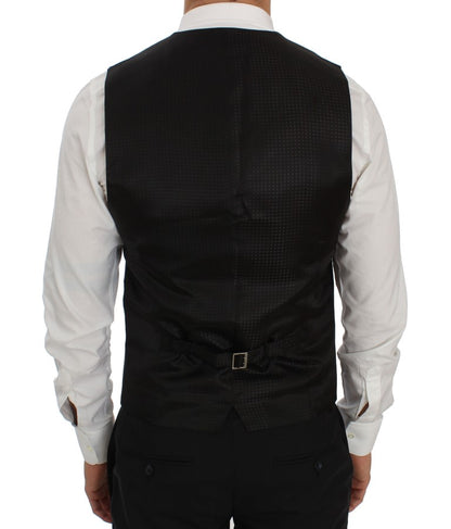 Elegant Slim Fit Black Wool Blazer