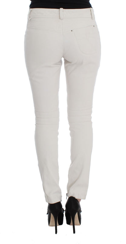 Chic Beige Slim Fit Denim