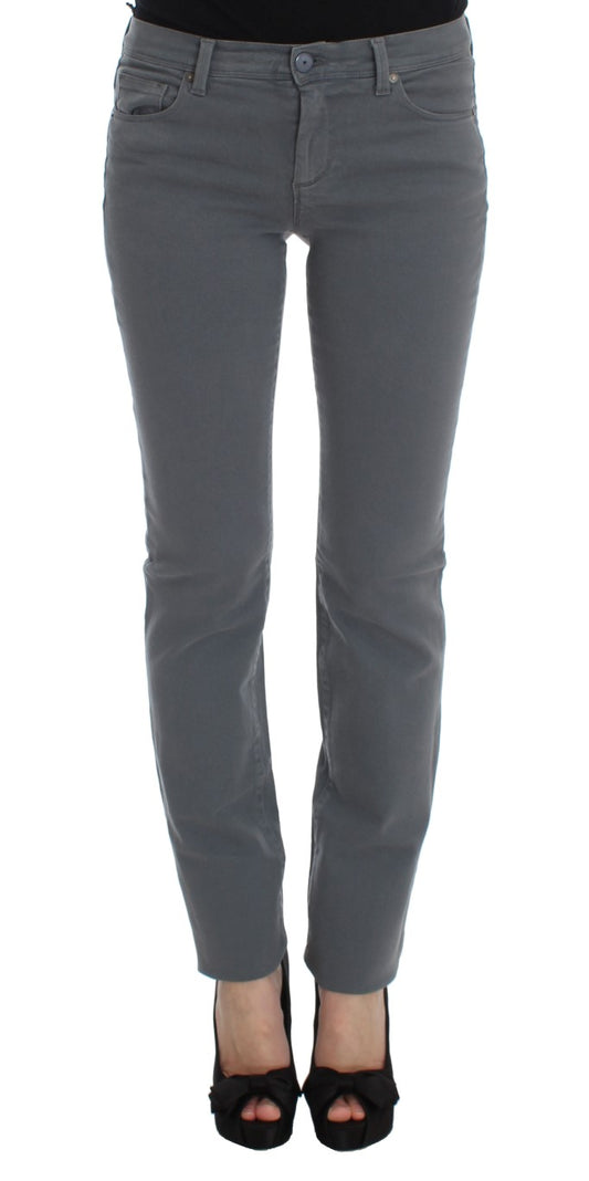 Chic Gray Slim Fit Denim Temptation