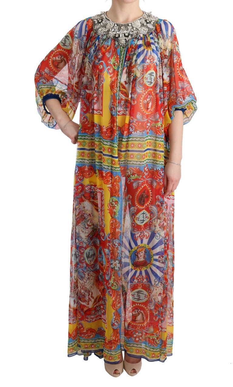 Elegant Full-Length Tunic Maxi Dress