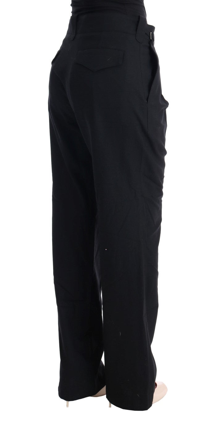 Elegant Black Formal Cotton Pants