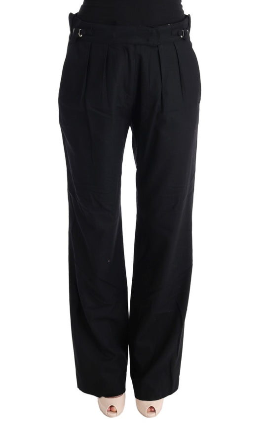 Elegant Black Formal Cotton Pants