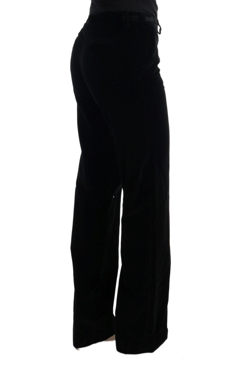 Chic Black Regular Fit Trousers