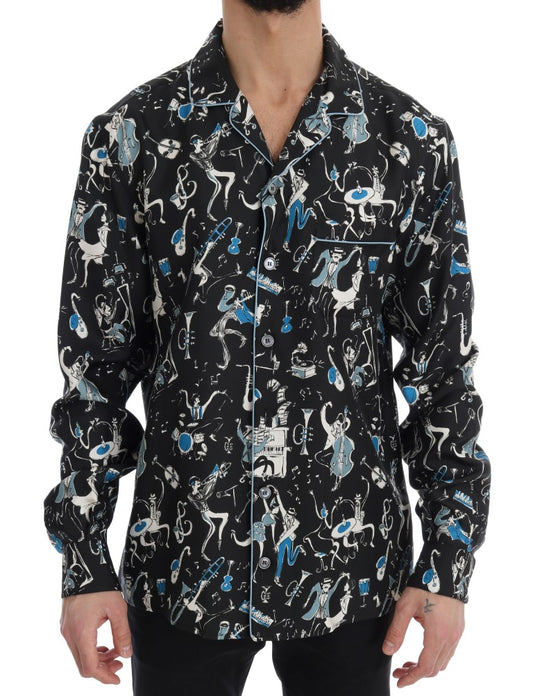 Silk Jazz Motive Casual Shirt