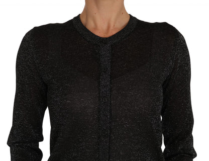 Elegant Black Lightweight Cardigan