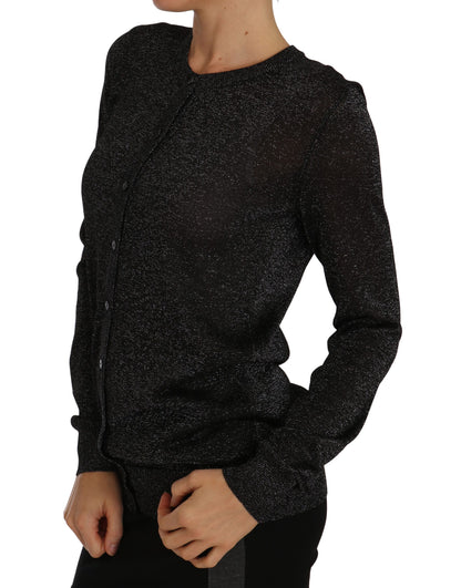 Elegant Black Lightweight Cardigan