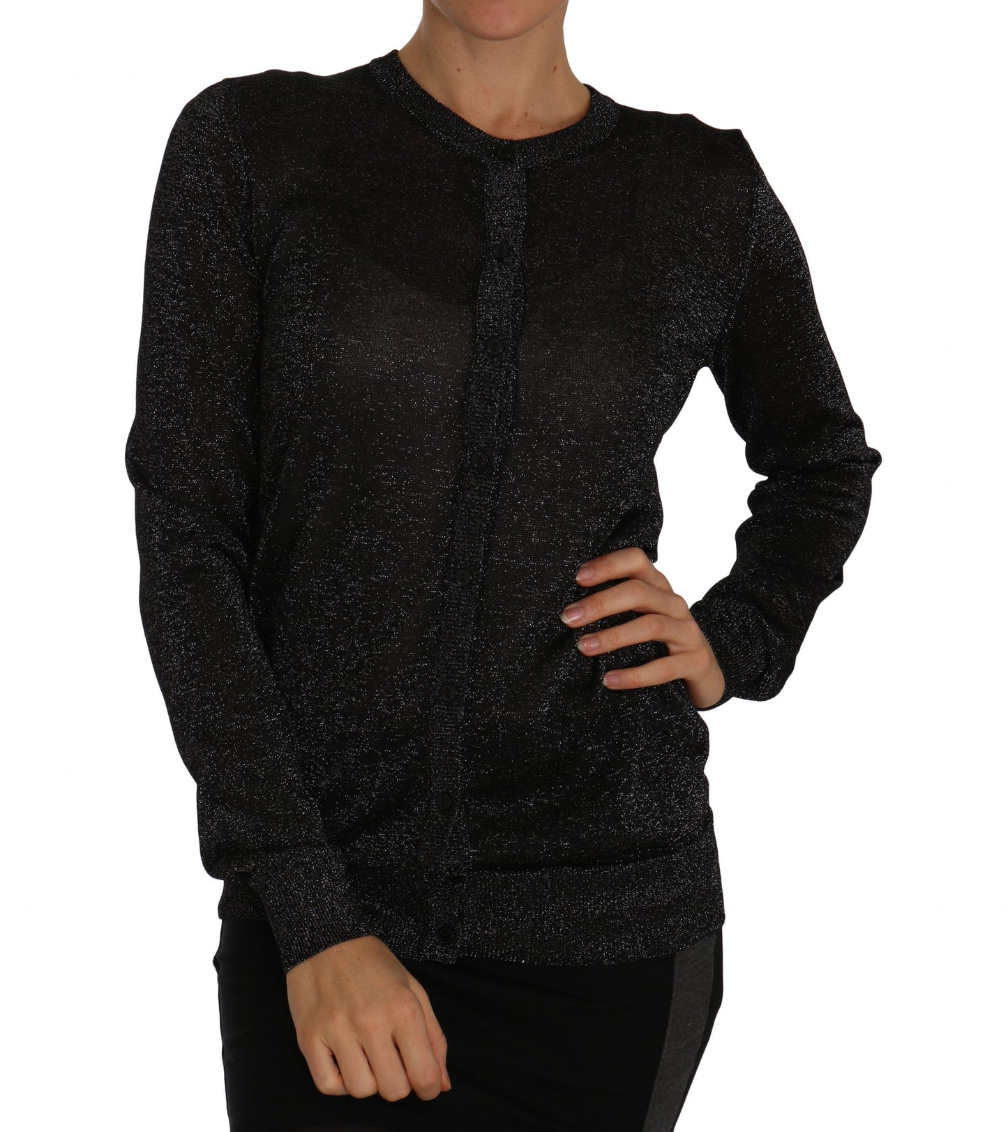 Elegant Black Lightweight Cardigan