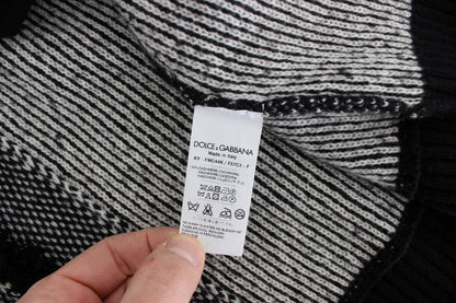 Elegant Gray Cashmere Long Cardigan Sweater