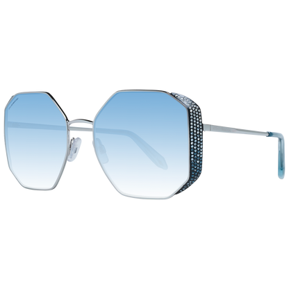 Elegant Silver Trapezium Sunglasses