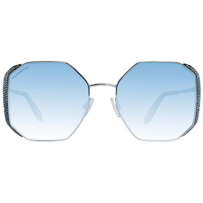 Elegant Silver Trapezium Sunglasses