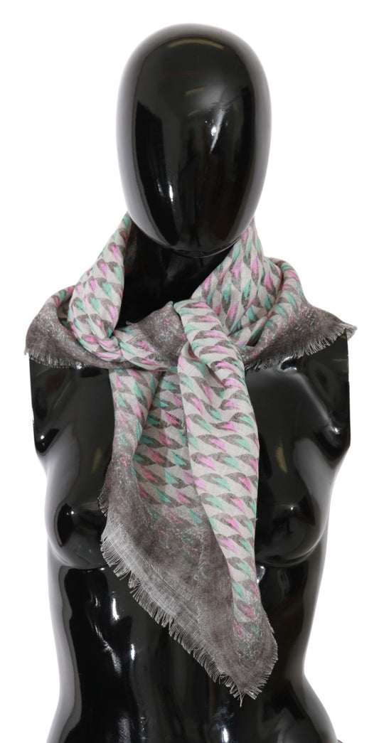 Multicolor Printed Neck Wrap Shawl Scarf