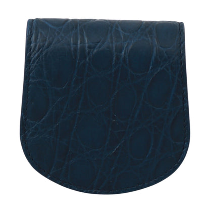 Sleek Blue Caimano Condom Case Wallet