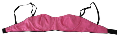 Elegant Pink Cotton Blend Bra