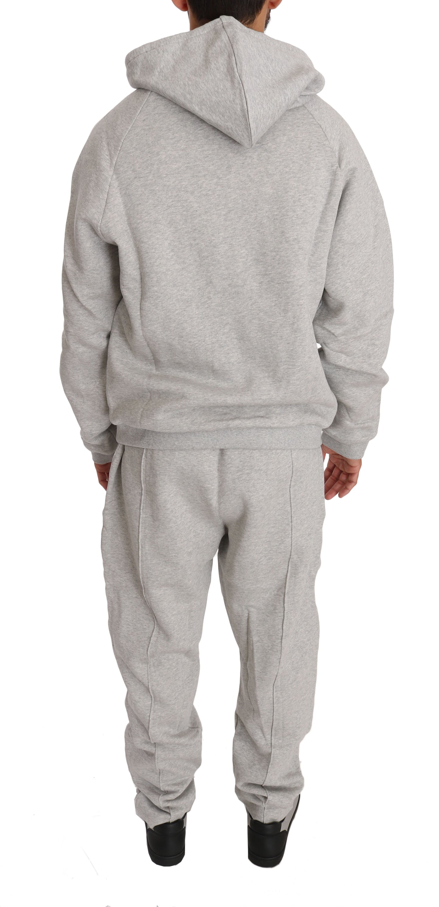 Gray Cotton Sweater Pants Tracksuit