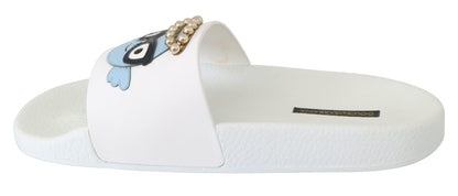 Elegant White Slide Sandals - Summer Chic