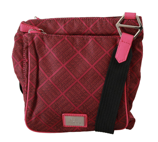 Chic Pink Fabric Crossbody Elegance