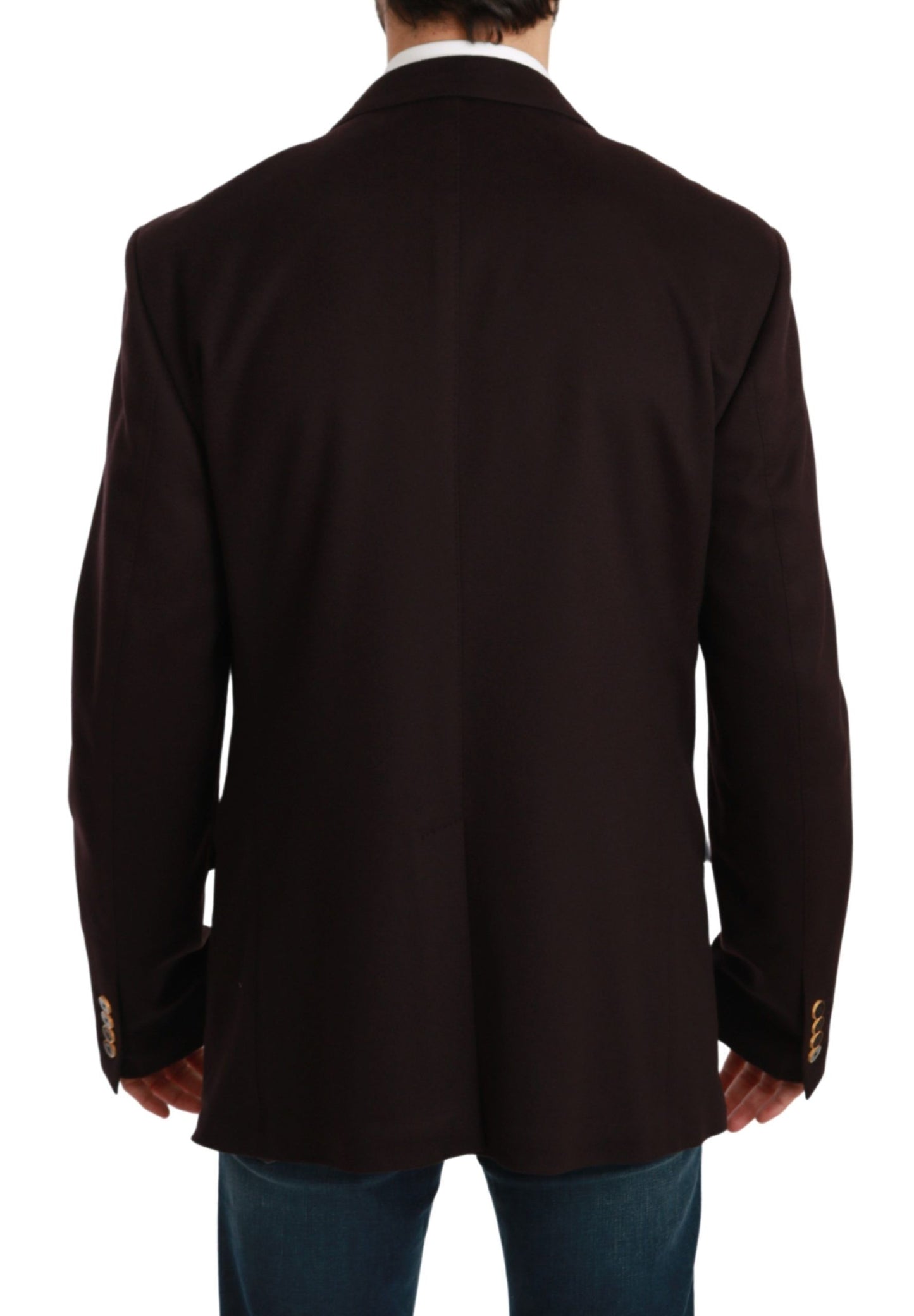 Elegant Bordeaux Taormina Cashmere Blazer