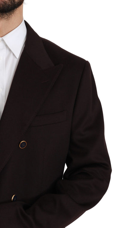 Elegant Bordeaux Taormina Cashmere Blazer