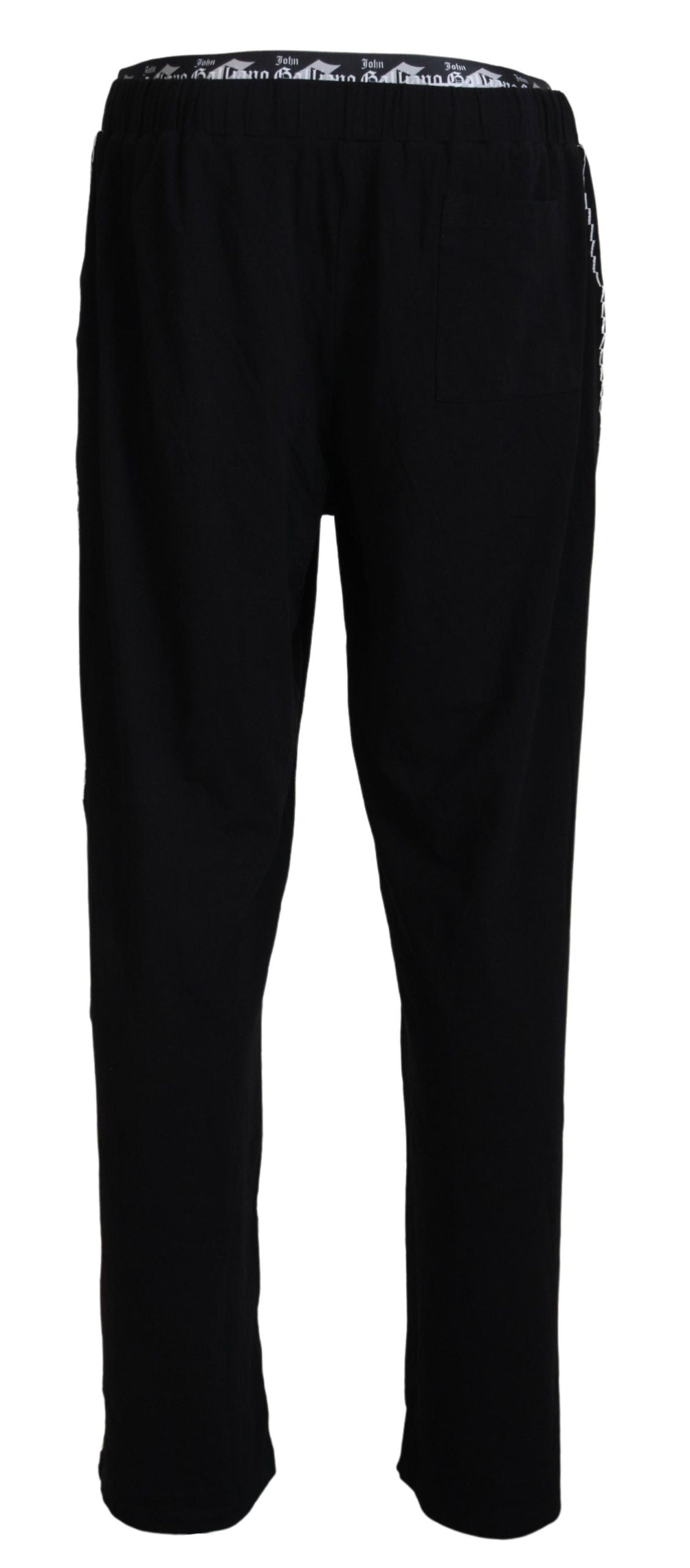 Black Cotton Stretch Men Pants