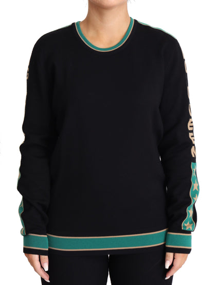 Queen Monogram Pullover Sweater in Luxe Wool Blend