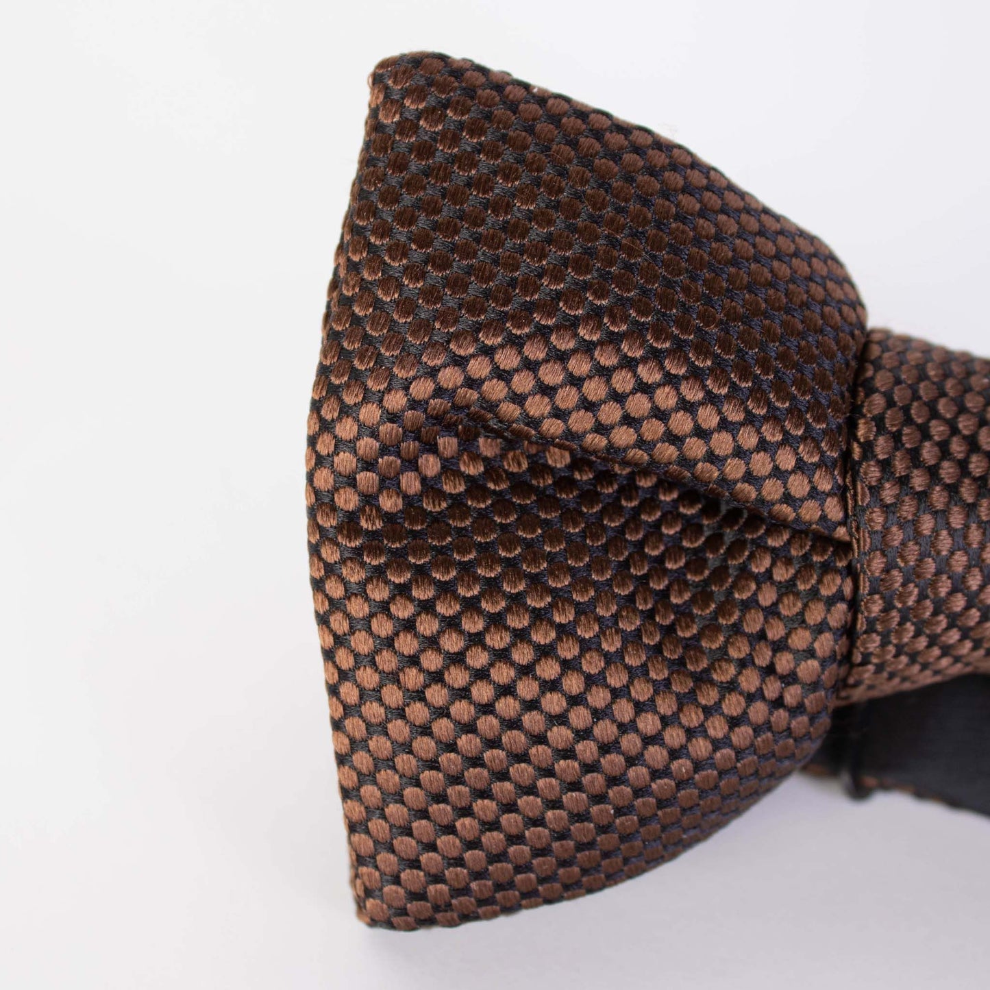 Elegant Brown Silk Bow Tie