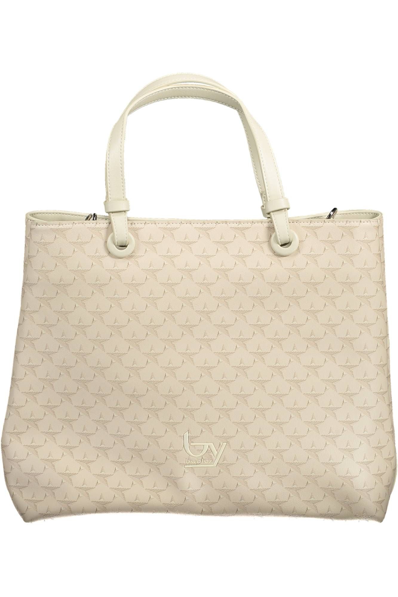 Beige Dual Compartment Chic Handbag