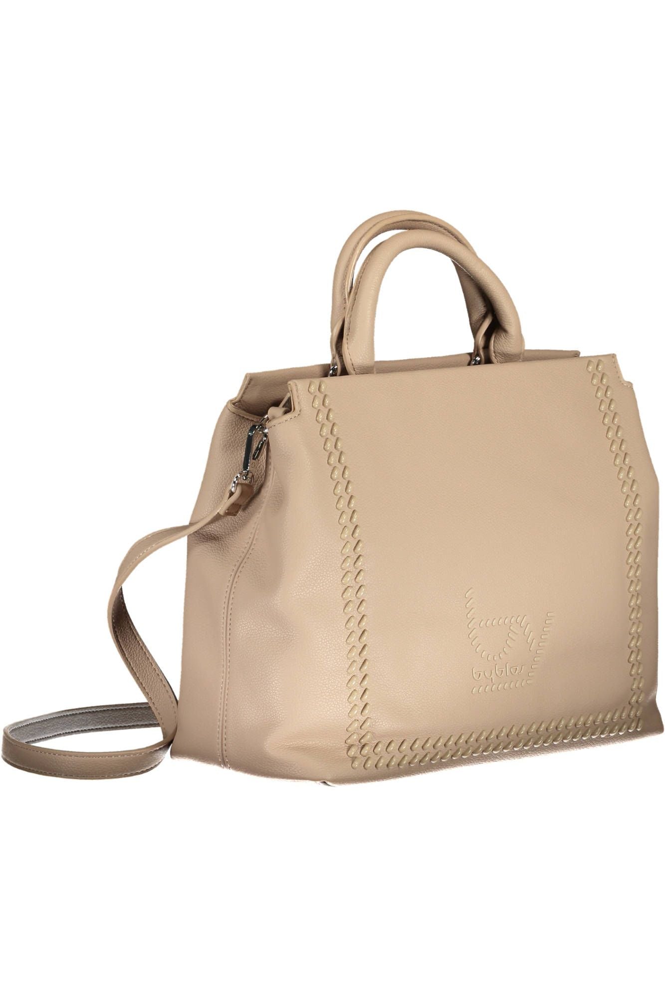 Beige Elegance Dual Compartment Handbag