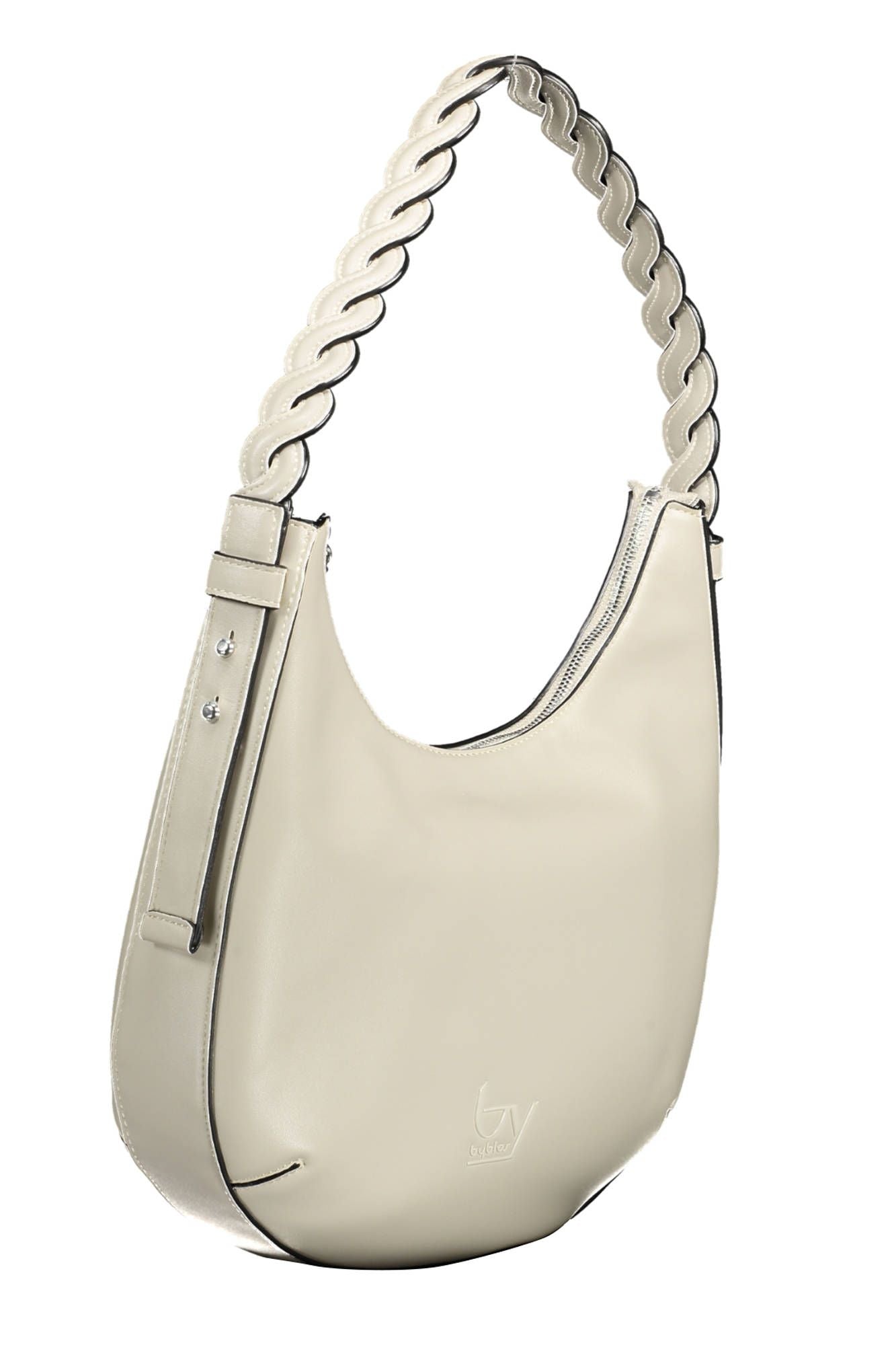 Chic Contrasting Detail White PVC Handbag