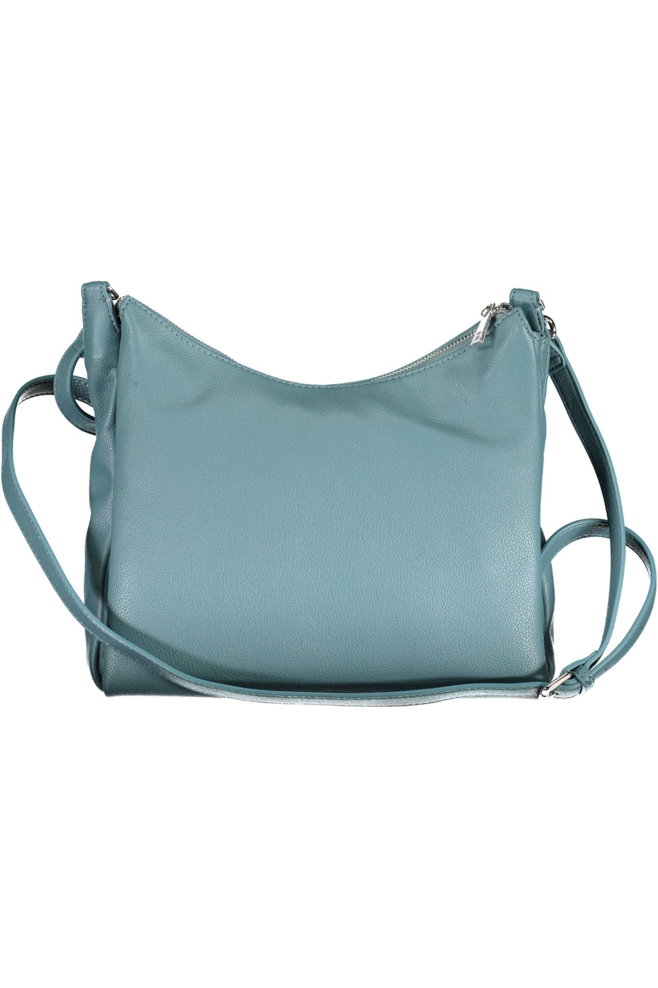 Elegant Blue Multi-Handle Handbag