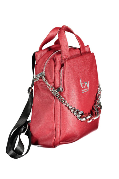 Chic Red Urban Backpack with Polished Appeal