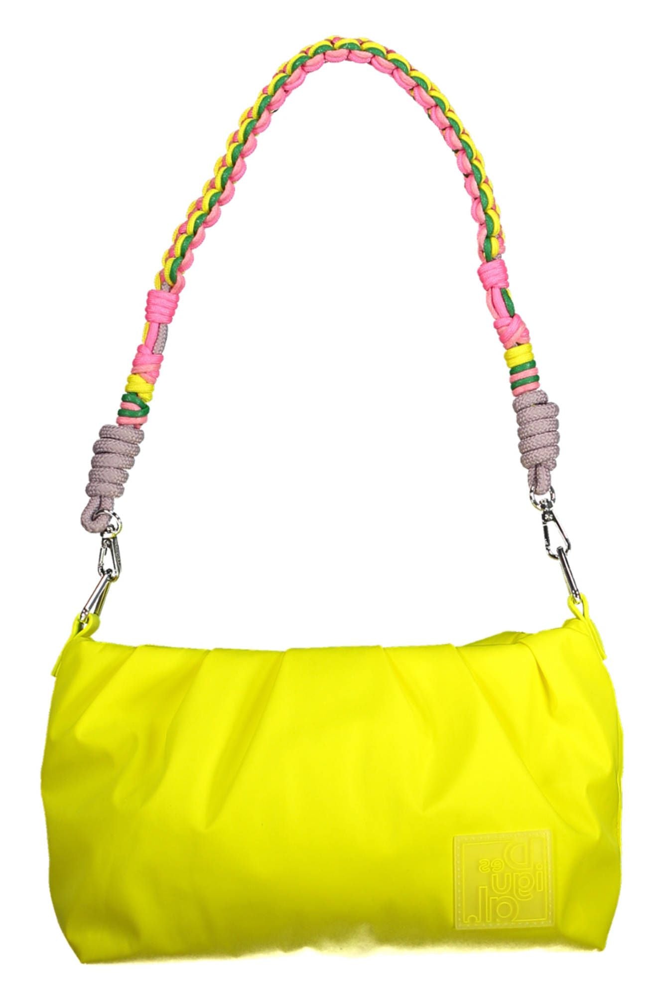 Vibrant Yellow Contrasting Detail Handbag