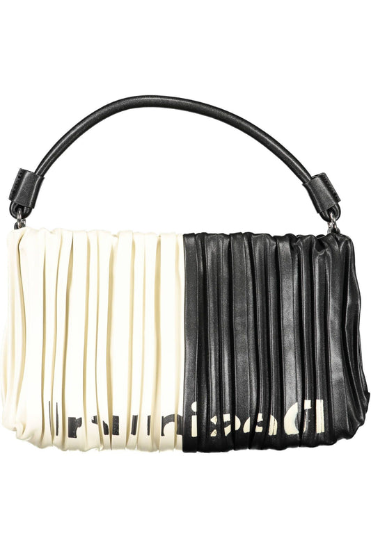 Chic Black Contrasting Detail Satchel