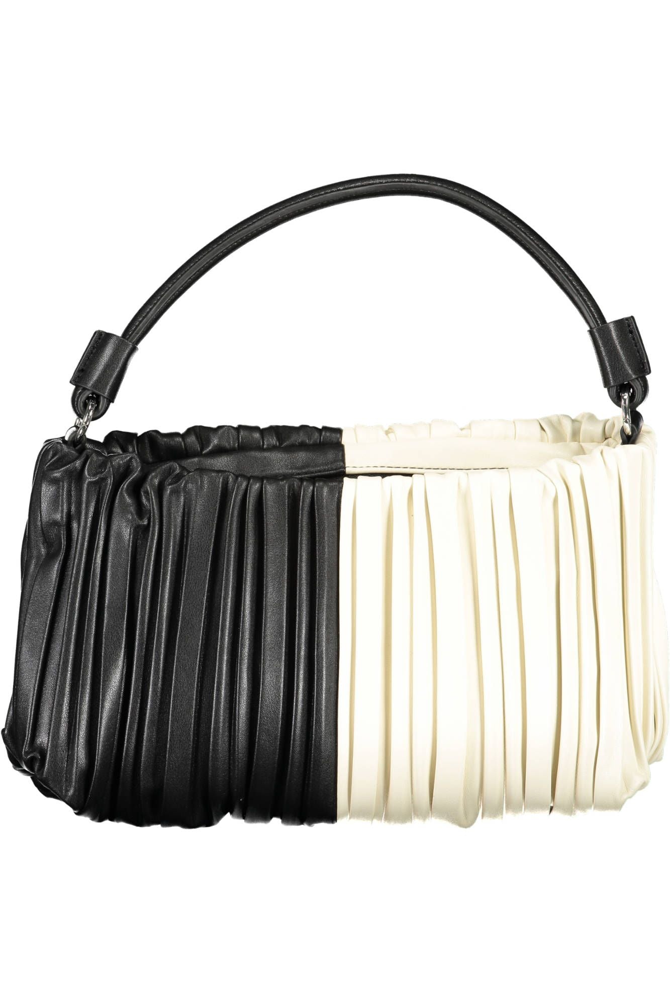 Chic Black Contrasting Detail Satchel