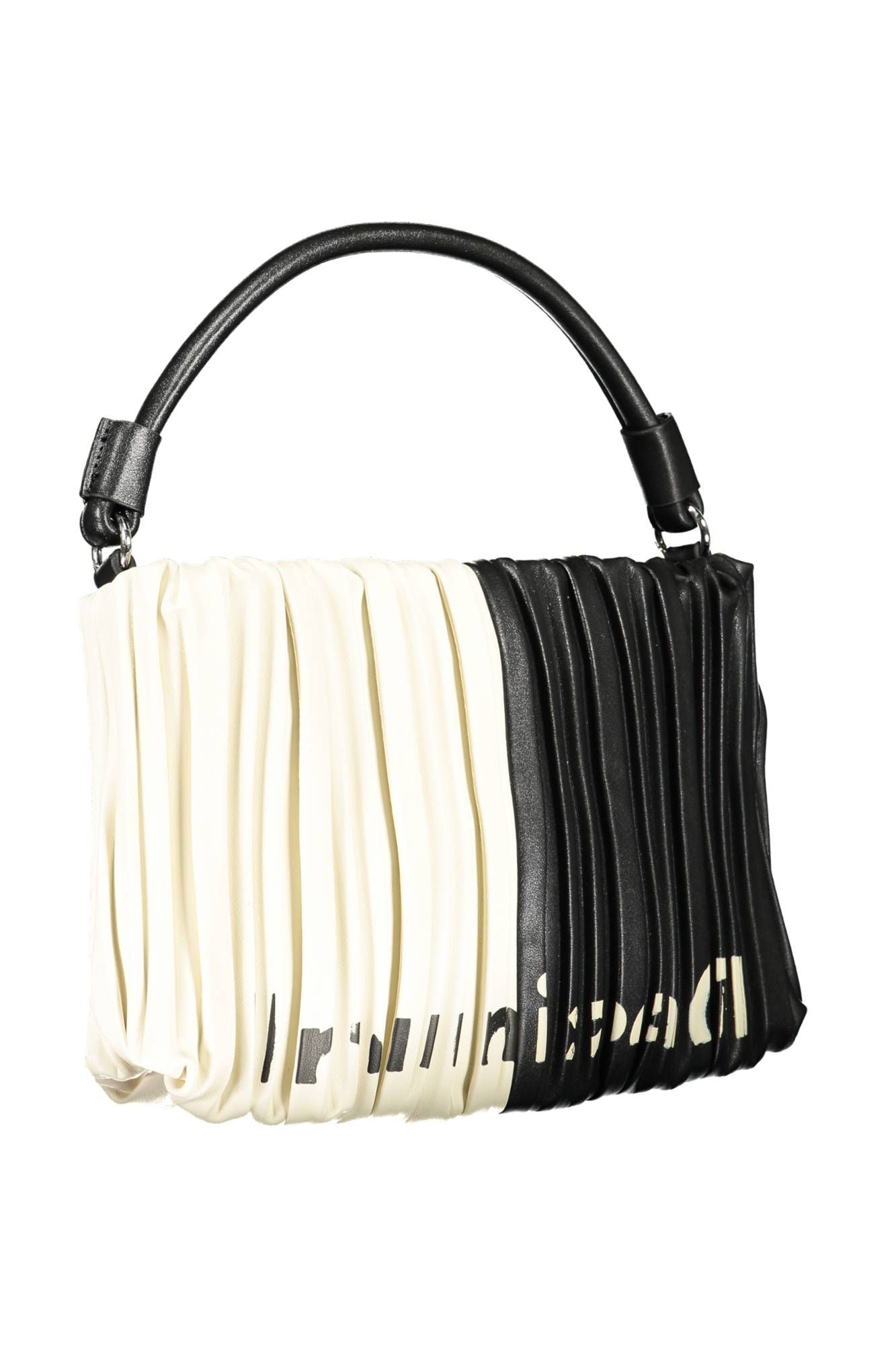 Chic Black Contrasting Detail Satchel