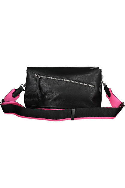 Elegant Black Multi-Pocket Handbag