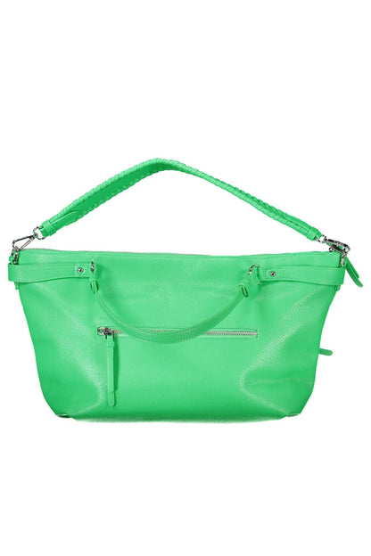 Chic Green Handbag with Versatile Handles