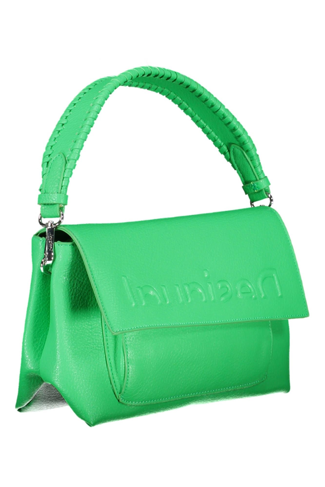 Chic Green Convertible Handbag With Versatile Straps