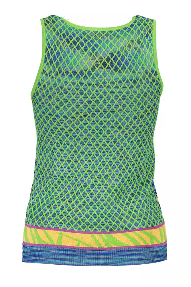 Chic Contrasting Green Tank Top