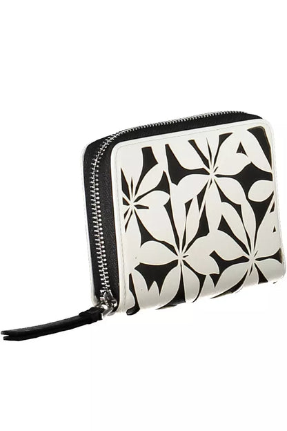 Chic White Tri-Compartment Wallet