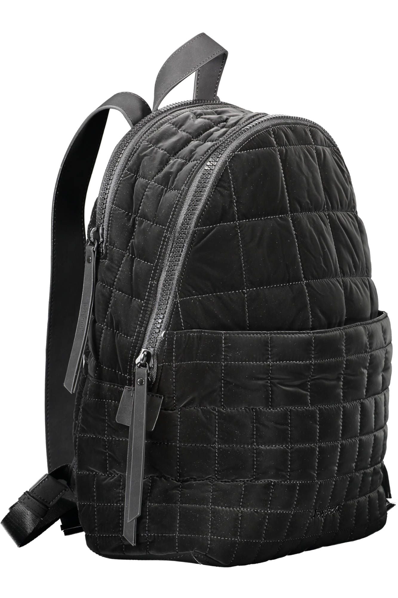 Sleek Urban Black Backpack with Contrasting Details