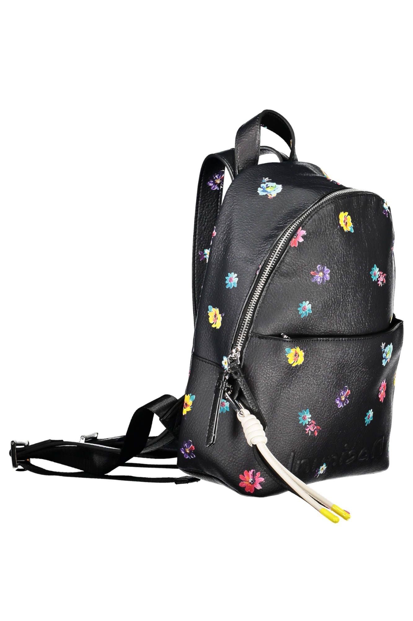 Chic Contrast Detail Black Backpack