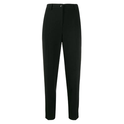 Elegant Tailored Slim Trousers in Black