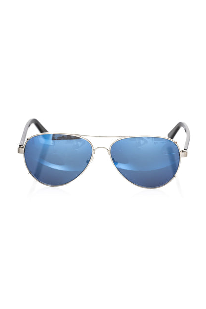 Aviator-Style Metallic Frame Sunglasses