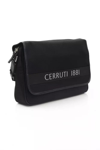 Elegant Black Crossbody Logo Bag