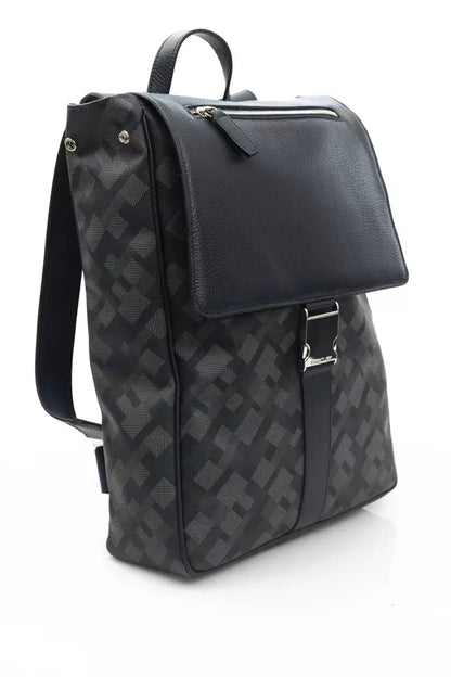 Chic Blue Backpack with Signature Accents