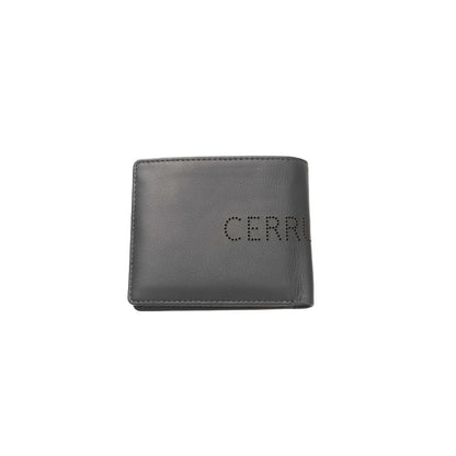 Sleek Gray Leather Wallet - Timeless Accessory