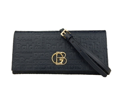 Chic Monogram Dark Blue Crossbody Bag