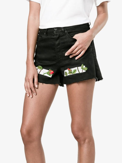 Black Cotton Short