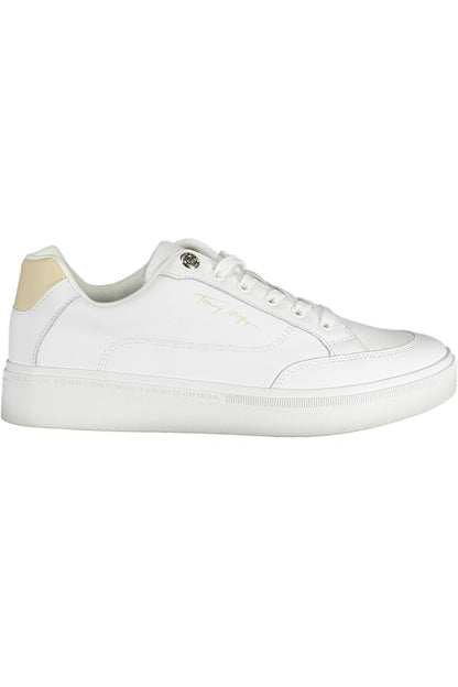 White Polyester Sneaker